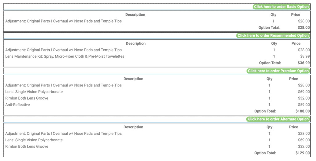 fix my glasses repair options